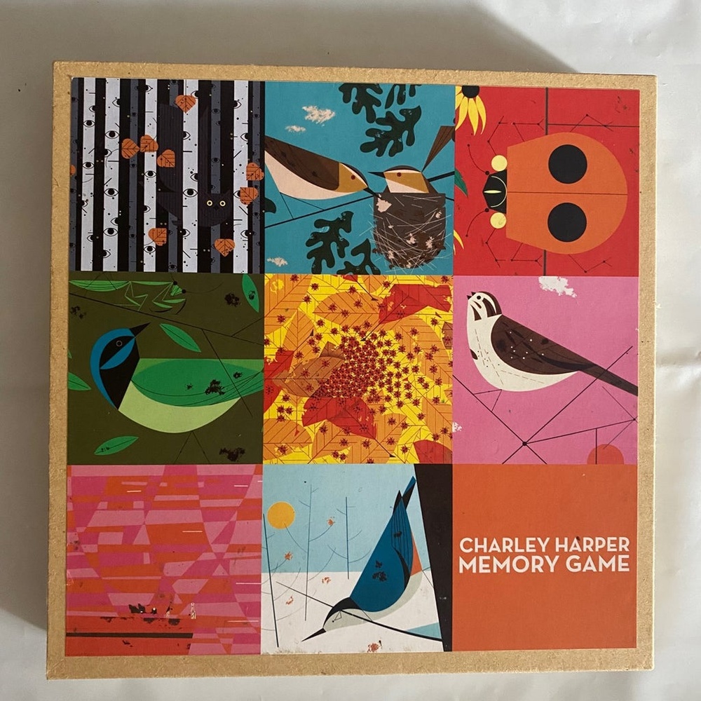 Charley Harper Memory Game Ammo Books American Artist Nature Birds Matching